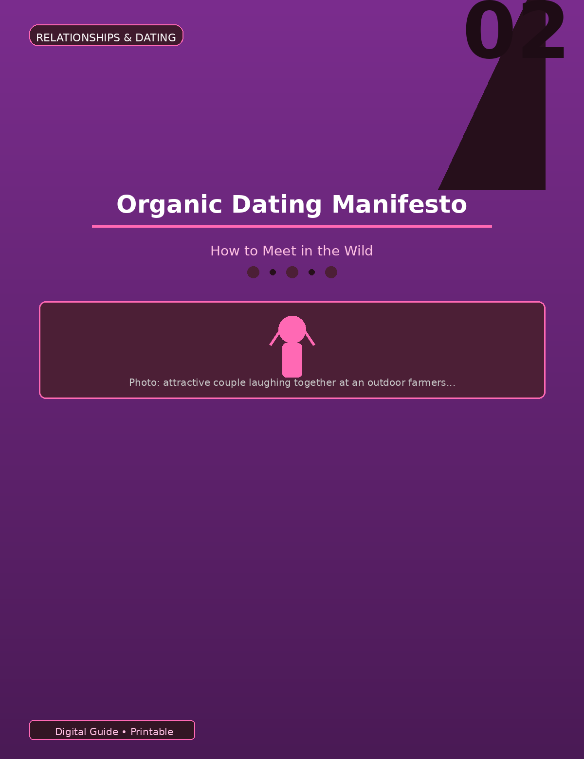 Organic Dating Manifesto
